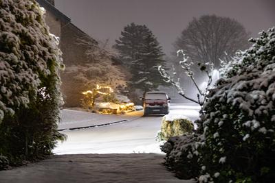 GERMANY - AACHEN - SNOW-stock-foto