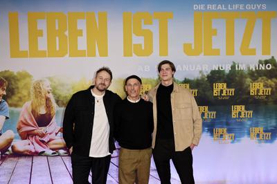 Florian K?nstler, Stefan Westerwelle, Ben Moon-stock-foto