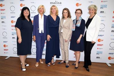Elizabeth Prommer, Petra Gerster, Maria Furtw?ngler, Petra M?ller, Christine Berg und Karola Wille bei der Vorstellung d-stock-foto