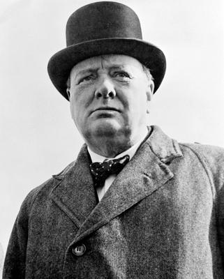 United Kingdom: Sir Winston Churchill, statesman, politician, historian (1874-1965), 1942 Sir Winston Leonard Spencer-Ch-stock-foto