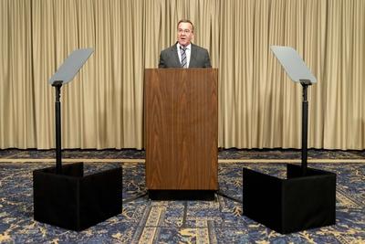 Ukraine Defense Contact Group meeting Ramstein-stock-foto