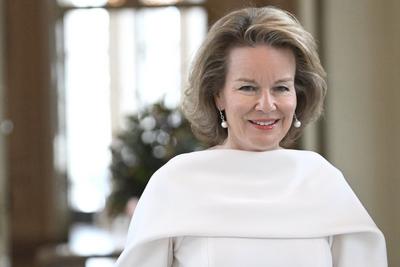 King Philippe and Queen Mathilde receive the heads of diplomatic missions-stock-photo