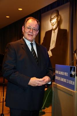 Verleihung des -Heinz-Galinski-Preis 2013- an Botschafter A.D. Rudolf Dressler ( eheml. Deutscher Botschafter in Israel-stock-foto