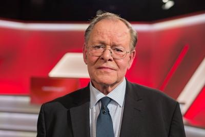 Berlin Rudolf Dre?ler SPD Urgestein MAISCHBERGER am Mittwoch Thema Das GroKo Drama Zerlege-stock-foto