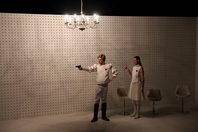 Berliner Ensemble Future Macbeth-stock-foto