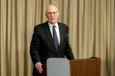 Ukraine Defense Contact Group meeting Ramstein-stock-foto