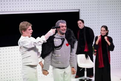 Berliner Ensemble Future Macbeth-stock-foto