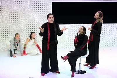 Berliner Ensemble Future Macbeth-stock-foto