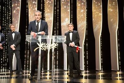 Laszlo Nemes, Olivier Assayas, Cristian Mungiu - 69. Internationales Filmfestival Cannes, Preistr?ger - 22/05/2016 PUBL-stock-photo