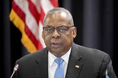 Ukraine Defense Contact Group meeting Ramstein-stock-foto