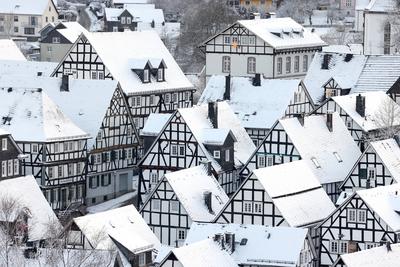 Winter im Siegerland-stock-foto