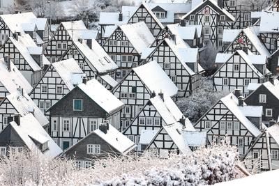Winter im Siegerland-stock-foto