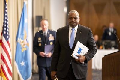 Ukraine Defense Contact Group meeting Ramstein-stock-photo