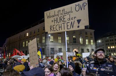 20250109 Kundgebung gegen rechtsextremen Bundeskanzler-stock-photo