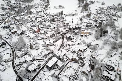 Winter im Siegerland-stock-foto