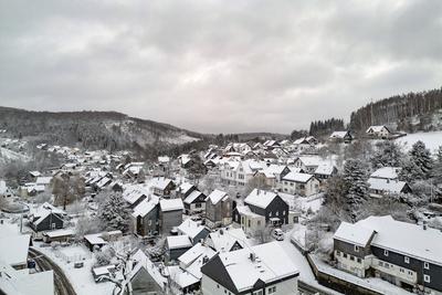 Winter im Siegerland-stock-foto
