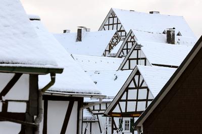 Winter im Siegerland-stock-foto