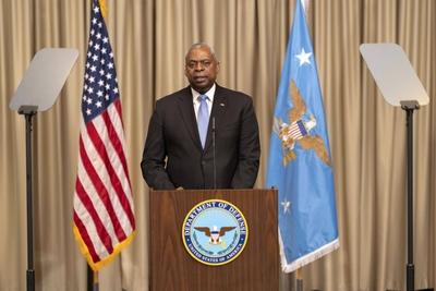 Ukraine Defense Contact Group meeting Ramstein-stock-photo