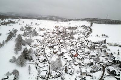 Winter im Siegerland-stock-foto