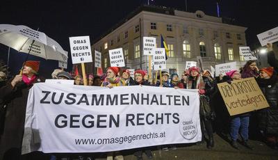 20250109 Kundgebung gegen rechtsextremen Bundeskanzler-stock-photo