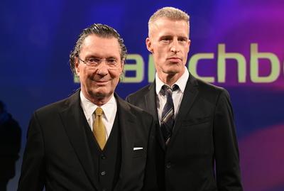 Autoren Martin Suter und Benjamin von Stuckrad-Barre-stock-foto