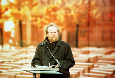 Holocaustmahnmal in Berlin Nach mehr als zehn Jahren Debatten um ein Holocaust Mahnmal in Berlin s-stock-foto