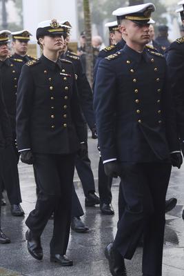 Crown Princess Leonor visits Cadiz town hall-stock-foto