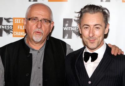 Peter Gabriel and Alan Cumming at the 8th Annual Focus For Change Benefit at Roseland Ballroom in New York City - 11 Oct-stock-foto