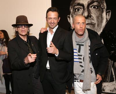 Till Broenner , Benjamin von Stuckrad-Barre , Udo Lindenberg, Ausstellungseroeffnung Faces & Places by Till Broenner in-stock-photo
