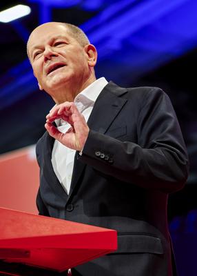 Bundesparteitag der SPD - Olaf Scholz-stock-foto