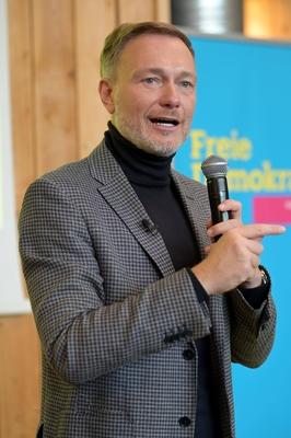Wahlkampftour der FDP - Freie Demokratische Partei-stock-foto