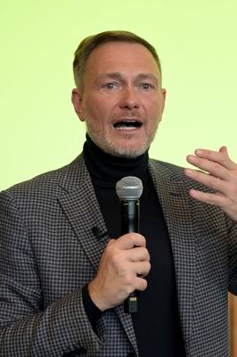 Wahlkampftour der FDP - Freie Demokratische Partei-stock-foto