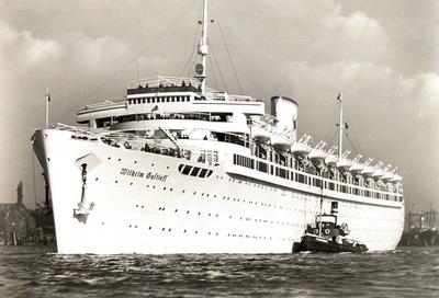 Feature / Symbol: Wilhelm Gustloff 03/07 teu Schiff Boot Marine Ozeanriese Flotte Passagierschiff Kreuzfahrtschiff Fl?c-stock-foto