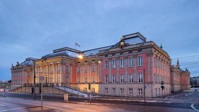 Brandenburger Landtag, Potsdam, 11.01.2024-stock-foto