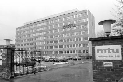 Sitz der MTU (Motoren und Turbinen Union) in M?nchen-stock-foto