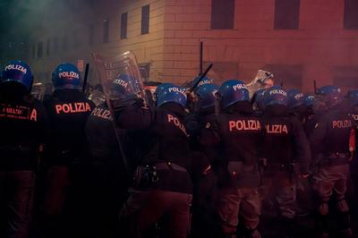 Demonstration for  Ramy Elgaml, killed during carabinieri pursuit in Milan-stock-foto