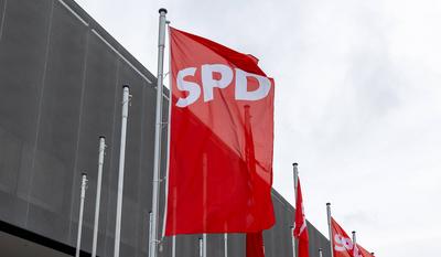Au?erordentlicher Bundesparteitag der SPD vor Neuwahl des Bundestages, Berlin, 11.01.2025-stock-foto