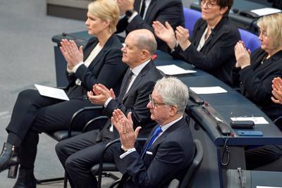 Der Bundestag in Berlin erinnert am Mittwoch (31.01.2024) mit einer Gedenkstunde an die Opfer der Verbrechen der Nationa-stock-foto