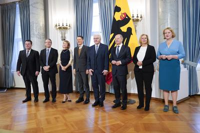 Neujahrsempfang, Bundespr?sident-stock-foto