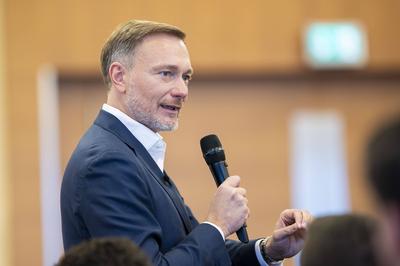 Christian Lindner in Paderborn-stock-foto