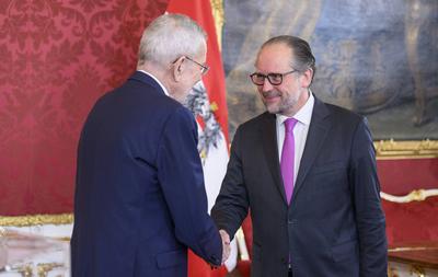 20250110 Betrauung Aussenminister mit den Geschaeften des Bundeskanzleramts-stock-foto
