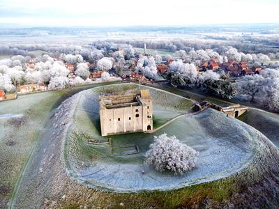 Weather, Castle Rising, Norfolk, on 12th January, 2025-stock-foto