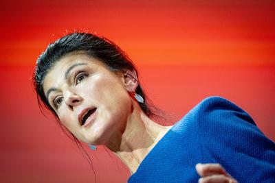 Bundesparteitag vor der Bundestagswahl 2025 ? BSW Bundnis Sahra Wagenknecht in Bonn ?-stock-foto
