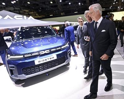 King Philippe opens the 101st Motor Show-stock-photo