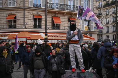 Truth and justice: Kurdish demonstration in Paris; January 11, 2025-stock-foto
