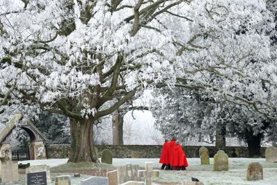 Weather, Castle Rising, Norfolk, on 12th January, 2025-stock-foto