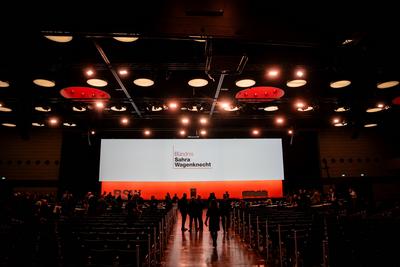 Bundesparteitag vor der Bundestagswahl 2025 ? BSW Bundnis Sahra Wagenknecht in Bonn ?-stock-foto
