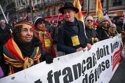 Truth and justice: Kurdish demonstration in Paris; January 11, 2025-stock-foto