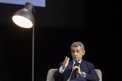 Boulogne Billancourt, France September 16, 2020 - Inauguration of the MIPIM Urban Forum - Nicolas Sarkozy POLITIQUE, MI-stock-foto