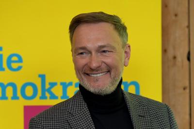 Wahlkampftour der FDP - Freie Demokratische Partei-stock-foto